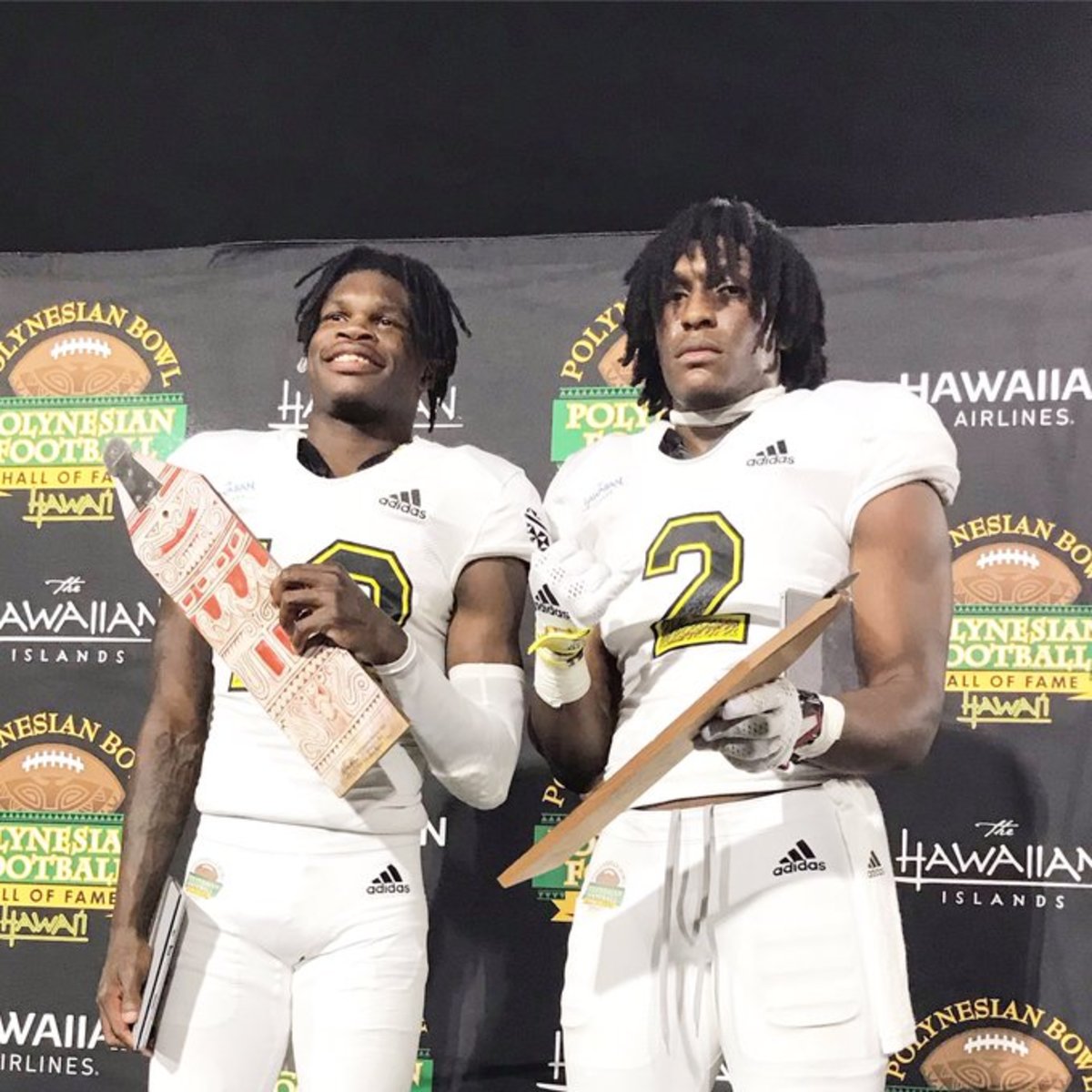 Travis Hunter and Jaishawn Barham